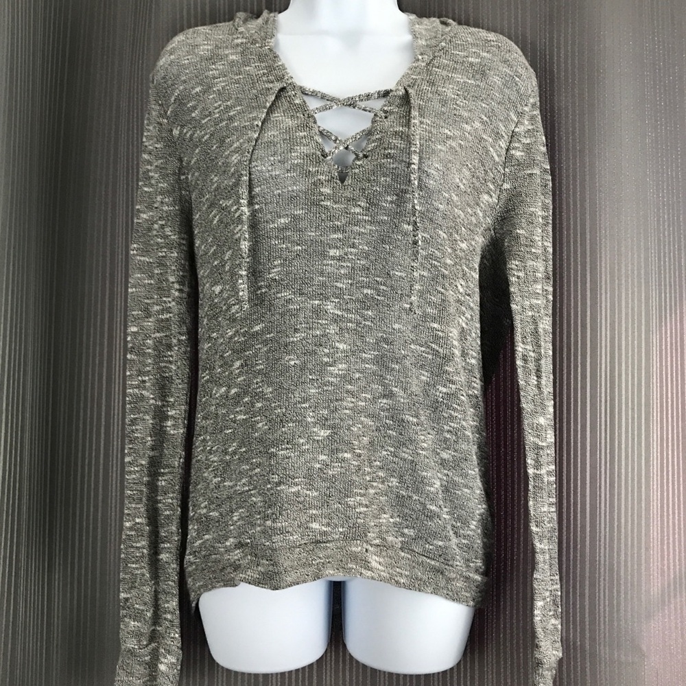 ⭐️Charlotte Russe grey hooded pullover